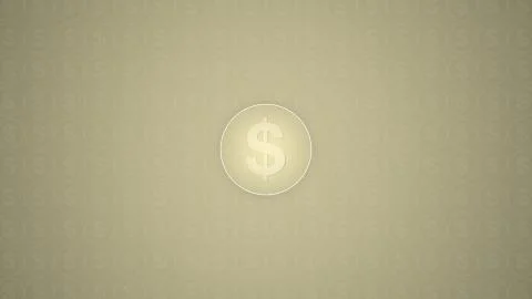 Money sign inside a circle placed on a textured background Stock Illustration