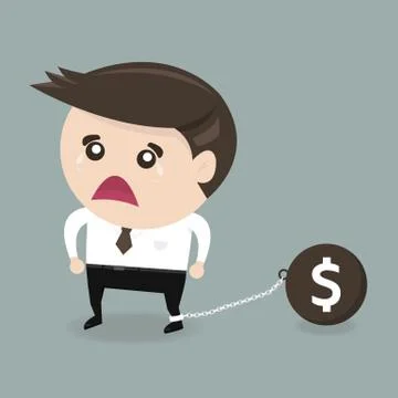 Money slave Stock Illustration