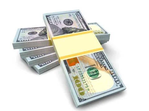 Money stack of dollars. Finance concepts Stock Illustration