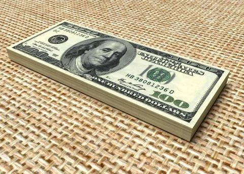 Money stack. Dollars 스톡 사진