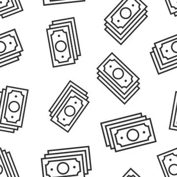 Money stack icon in flat style. Exchange cash vector illustration on white is イラスト素材