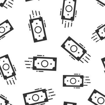 Money stack icon in flat style. Exchange cash vector illustration on white is イラスト素材