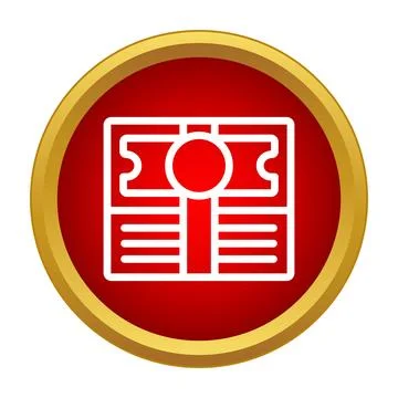 Money stack icon representing finance and wealth Stock Illustration