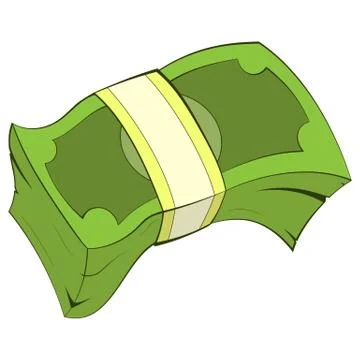 Money stack illustration Stock Illustration