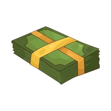 Money Stack illustration Illustrazione stock