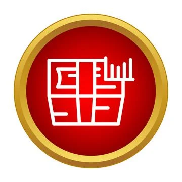 Money stack with rising chart icon vector Stock Illustration