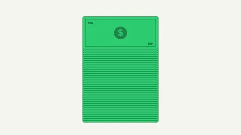 Money Stacking Animation Growing Wealth and Financial Success for Business 스톡 동영상 334701952