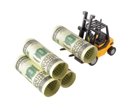 Money stacking Stock Photos