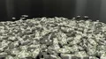 Money stacks bundle falling dollars financial win US USA American currency tax 4k or 4k+ Resolution