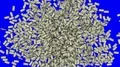 Money stacks bundles falling dollars financial win US USA American currency tax 4k or 4k+ Resolution