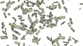 Money stacks bundles falling dollars financial win US USA American currency tax 4k or 4k+ Resolution