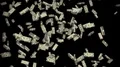 Money stacks bundles falling dollars financial win US USA American currency tax 4k or 4k+ Resolution