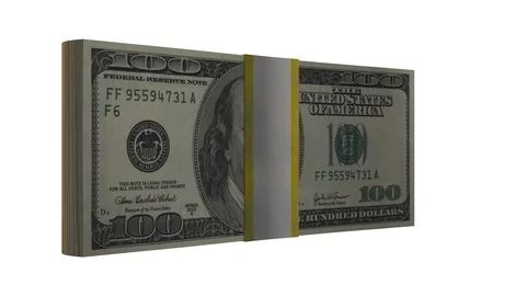 Money stacks - dollars loop Stock Footage 87465323