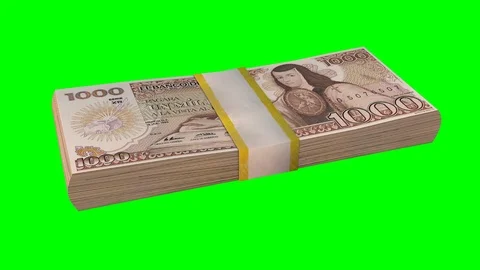 Money stacks - pesos loop Stock Footage 87475564