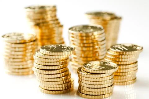 Money stacks Stock-Fotos