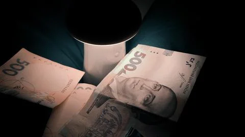 Money is on the table Stock Photos