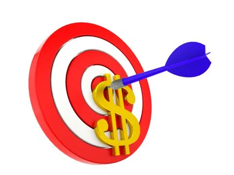 Money target Stock Illustration
