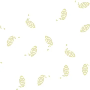 Money tears poverty problem glyph seamless pattern Stock Illustration