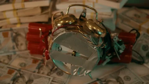 Money time bomb Stock Footage 144873050