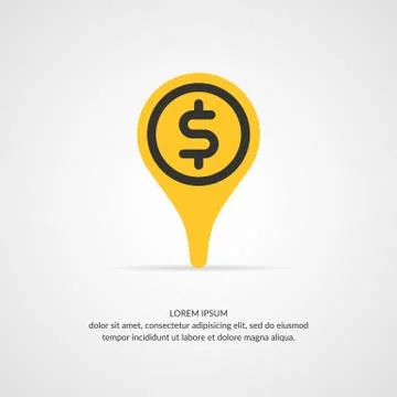 Money transfer icon pointer. Stock Illustration