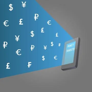 Money transfer Stock-Illustration