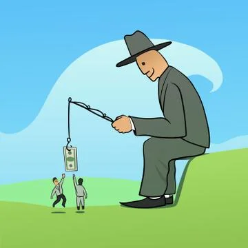 Money trap Stock Illustration