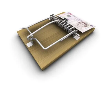Money trap Stock Illustration