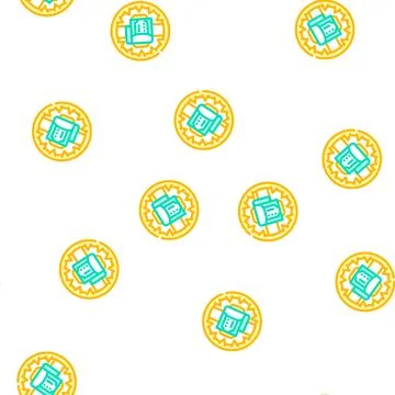 Money trap vector seamless pattern Stock Illustration