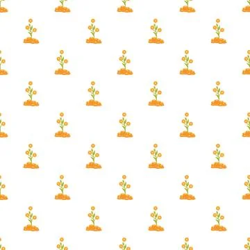 Money tree growing pattern symbolizing financial growth Stock Illustration