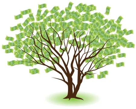 Money tree Stock Illustration