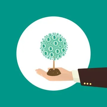 Money tree Illustrazione stock