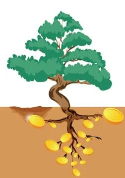 Money tree Illustrazione stock