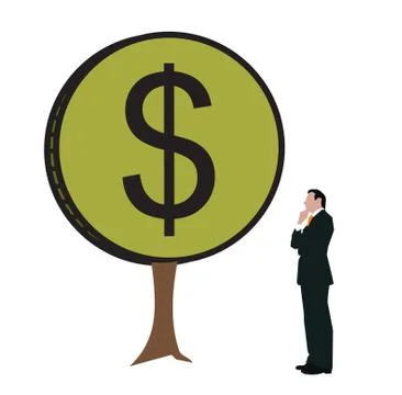 Money tree Illustrazione stock