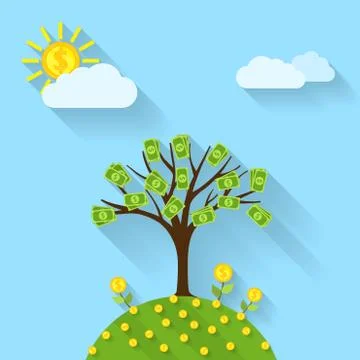 Money tree Stock Illustration