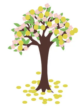Money Tree. Stock Illustration