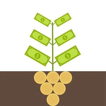 Money Tree 스톡 일러스트