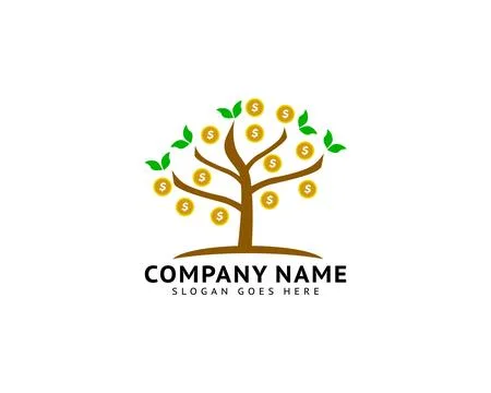 Money Tree Logo Template Design Vector Stock Illustration