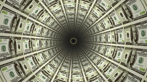Money tunnel. Vídeo Stock 27451507