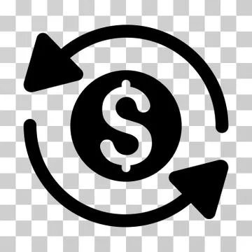 Money Turnover Vector Icon Stock Illustration
