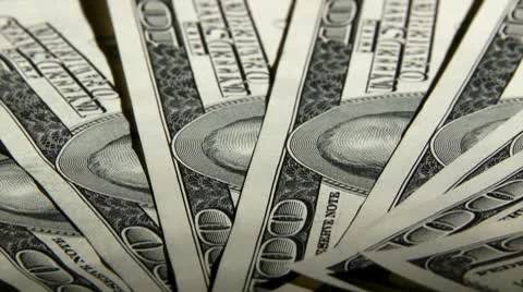Money, US map, tilt up. Video stock 8853998