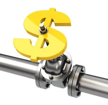 The money valve Illustrazione stock