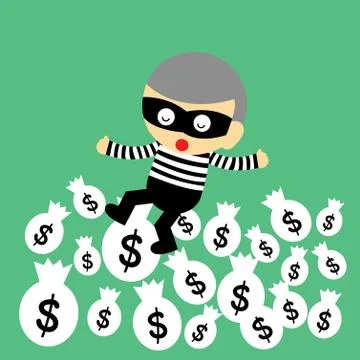 Money vector cartoon Stock Illustration