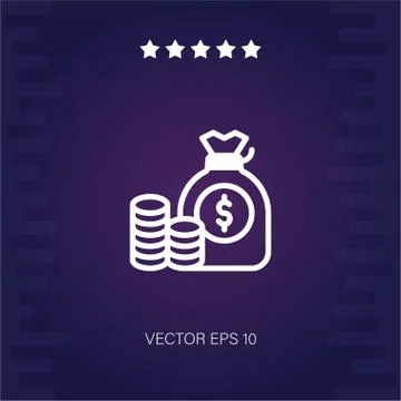 Money vector icon Stock Illustration