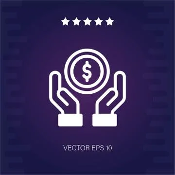 Money vector icon Stock Illustration