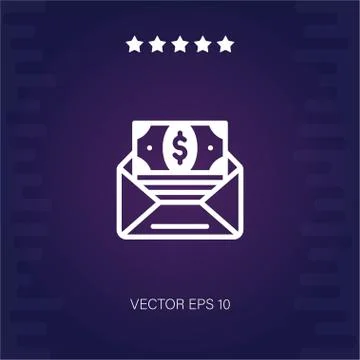 Money vector icon Stock Illustration