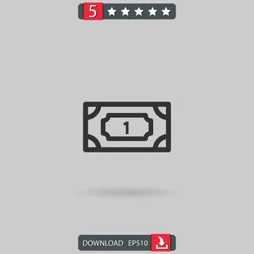 Money vector icon Stock Illustration