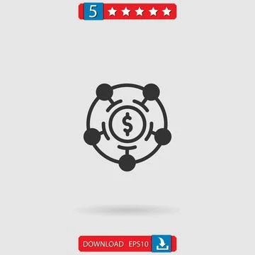 Money vector icon Stock Illustration