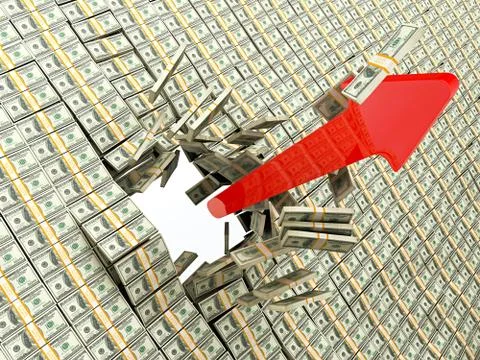 Money wall Stock Illustration