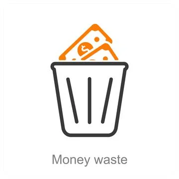 Money waste Stock Illustration
