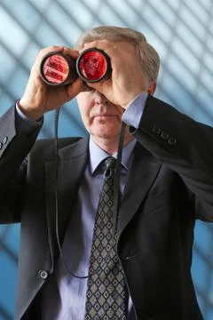 Money watcher Stock Photos